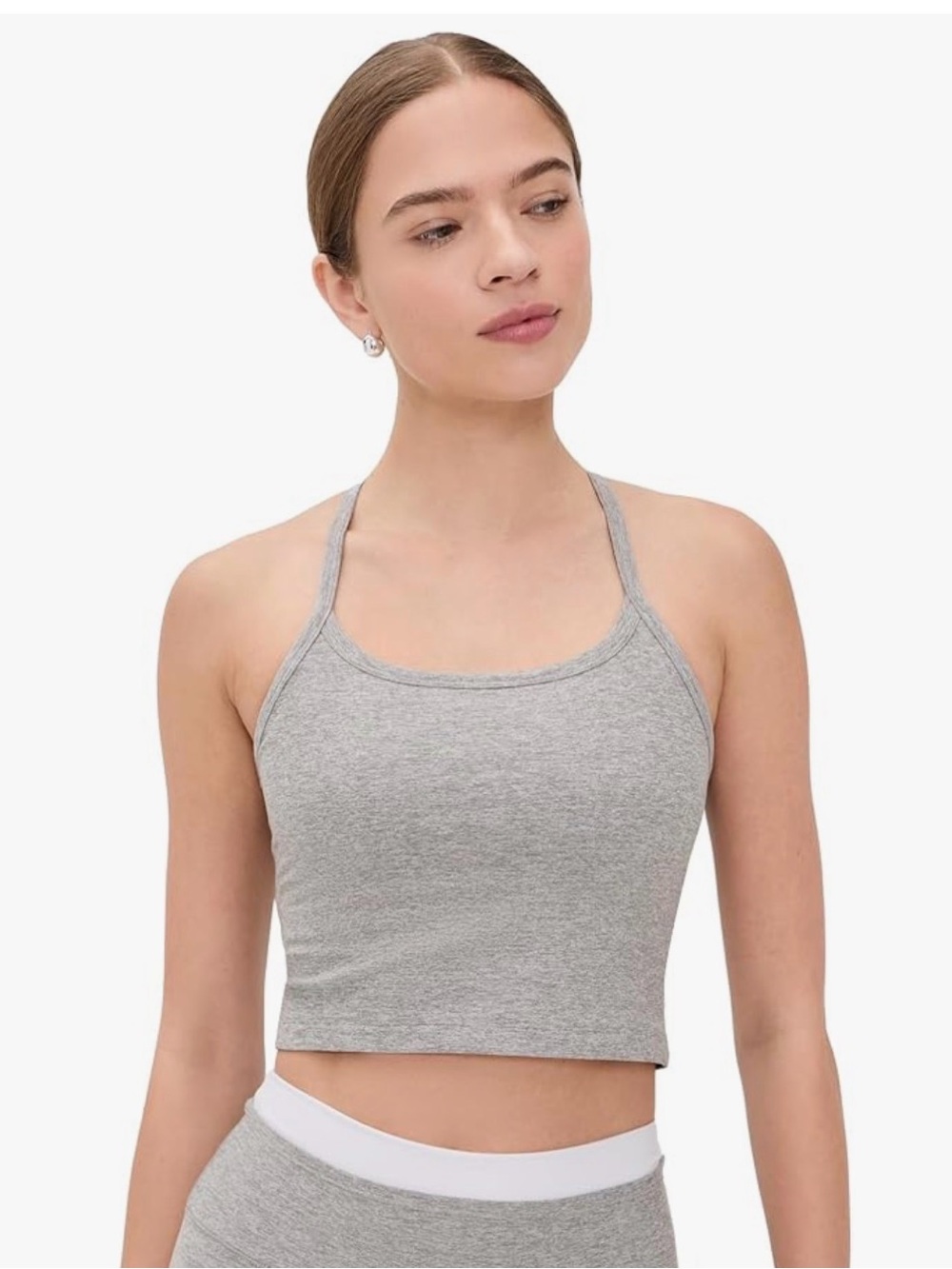Beyond yoga slim spacedye grey tank